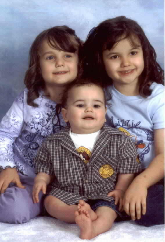 Marylee Sarah and Matthew early this year - Do you see malnourished children here?